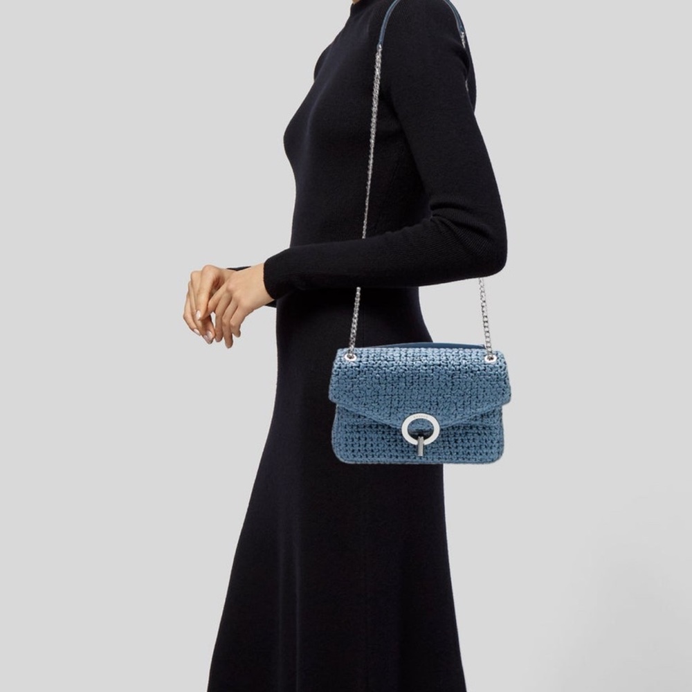 Sandro Raffia Shoulder  Bag - Picture 2 of 6